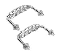 F Fityle Maniglia a Molla per Barbecue, Accessorio Comodo per Grigliare, Ideale per terrazze, Esterni e per Cucinare in Giardino, 2 Pezzi