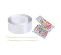 F Fityle Nastro Adesivo da 3 Cm di Larghezza Che Soffia Bolla per Bambini Adulti Nastro Biadesivo Senza Tracce, 1mmx3cmx3metri