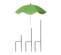 F Fityle Ombrellone da Giardino con Protezione Solare e picchetto da Terra Robusto per aiuole, ombrellone da Giardino, Copertura ombreggiante per Cortile, Verde