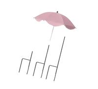 F Fityle Ombrellone da Giardino con Protezione Solare e picchetto da Terra Robusto per aiuole, ombrellone da Giardino, Copertura ombreggiante per Cortile, Rosa