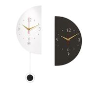 F Fityle Ornamento da Parete da Parete ad Angolo a Doppia facciata Ornamento Silenzioso Orologio Decorativo Moderno Unico per la Cucina da Letto Studio