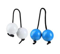 F Fityle Palline di sabbia ritmiche Musica Shakers Egg Pair 2 Facili da fare per feste africane Shaker Rattle Hand Shaker Balls per feste a casa