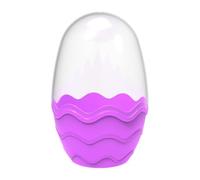 F Fityle Pasqua Vuoto Da Riempire, Utilizzabile Come Decorazione per Cestino Pasquale, Scrigno Del Tesoro, Contenitore per Coriandoli, Realizzato in PP, Viola