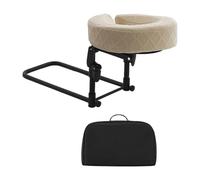 F Fityle Poggiatesta Massaggiante Regolabile per Letto, Cuscino Professionale per Il Supporto Del Viso per La Casa, Supporto per Il Viso per Lettino Cosmetico, Bianco