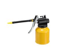 F Fityle Pompa manuale per oliatore, per olio, dispositivo di riempimento portatile, spruzzatore portatile con beccuccio lungo in metallo per, Tubo Flessibile