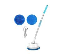 F Fityle Pulitore elettrico per mop, pulitore a secco e umido, estensibile, ricaricabile, per pavimenti, per porte, finestre, quadri appesi alle pareti , Bianco