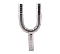 F Fityle Raccordo portagomma a 3 vie in acciaio inossidabile a forma di Y, leggero, robusto, facile da usare, adattatore per giunto di giunzione e raccordo per, 7mm