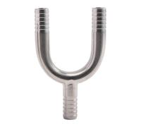 F Fityle Raccordo portagomma a 3 vie in acciaio inossidabile a forma di Y, leggero, robusto, facile da usare, adattatore per giunto di giunzione e raccordo per, 9.5 Mm