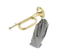 F Fityle Rame solido e ottone Tromba che suona Tromba Strumento musicale di con bocchino Cavalleria Tromba Scout Tromba per principianti Orchestra, Stile b