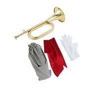 F Fityle Rame solido e ottone Tromba che suona Tromba Strumento musicale di con bocchino Cavalleria Tromba Scout Tromba per principianti Orchestra, stile c