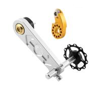 F Fityle Regolatore di Tensione della Catena per Bicicletta, tendicatena Singolo, Facile Installazione, convertitore di velocità Singola per Bicicletta, Argento