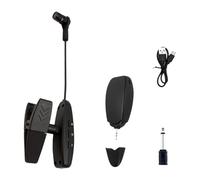 F Fityle Ricevitore trasmettitore per microfonico per sassofono Adattatore interfaccia 6,35 mm Trasmettitore a clip per sassofono trombone