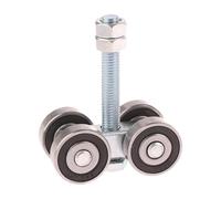 F Fityle Rullo per porta scorrevole, rullo per porta del fienile, ruota di ricambio per binario scorrevole, carrello a 4 ruote per cancello dell'armadio