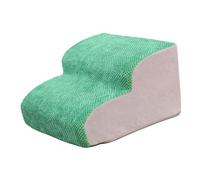 F Fityle Scale per cani da compagnia a 2 gradini, scala da arrampicata per animali domestici, copertura lavabile staccabile, scale per cuccioli antiscivolo, Verde