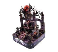 F Fityle Scatola musicale in legno, idea regalo per le feste, puzzle decorativo in 3D, regalo di Halloween, scatola puzzle in legno realizzata a mano per