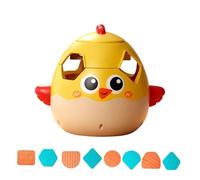 F Fityle Scatola per ordinare le forme Blocchi testurizzati Coordinazione occhio-mano Gioco di abbinamento per l'educazione precoce Ordinatore di forme per, Pulcino