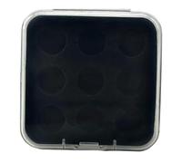 F Fityle Scatola Porta-Palline da Biliardo Pratica, Trasparente E Portatile, 9 Buche