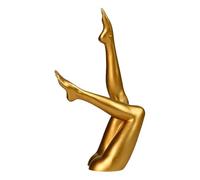 F Fityle Scultura di gambe femminili, statua da scrivania per ufficio, decorazione per la casa, figurina da tavolo, ornamento da scrivania per le festività, Oro