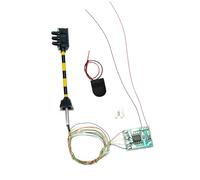F Fityle Segnale Ferroviario per modellismo Ferroviario, 3 luci, semaforo in N, Segnale di Attraversamento Ferroviario per modellismo Ferroviario, Tavolo, Palo Giallo Nero
