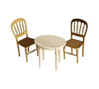 F Fityle Set da Pranzo in Miniatura in 1/12 per Creativi, Bianco