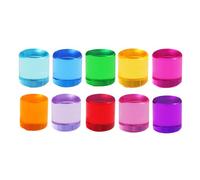 F Fityle Set di blocchi da costruzione arcobaleno, cilindri in pietra acrilica arcobaleno, gioco di impilamento per la coordinazione occhio-mano per bambini, 2.5 Cm