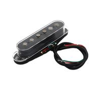F Fityle Set di pickup per chitarra Alnico 5 Humbucker Rampe Pare 6 String Alnico 5 Pickup Neck Humbucker per accessorio per chitarra elettrica fai da te, Chiaro