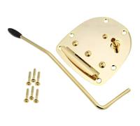 F Fityle Set di ponti tremolo per chitarra elettrica con vite di ricambio diretto, ponte tremolo Classic Player, robusto gruppo tremolo, cordiera, Oro