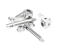 F Fityle Set di snodati per Auto RC 1/10 Ricambi Auto RC Sostituisce Direttamente i Pezzi di Ricambio Professionali Accessorio in Lega di Alluminio per, Argento