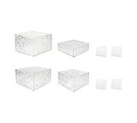 F Fityle Set di Supporti per Dessert in Acrilico, rialzi Multifunzione robusti per Buffet, Supporto per Cupcake per Matrimoni e Compleanni.