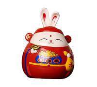 F Fityle Simpatico Salvadanaio a Forma di Coniglio con Salvadanaio Decorativo per La Decorazione della Bambini Souvenir, Rosso
