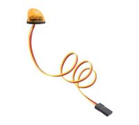 F Fityle Sostituzioni di luci a LED per Auto RC, luci a LED Lampeggianti RC, Lampada Lampeggiante Rotante della Polizia per Auto 1/10, Giallo