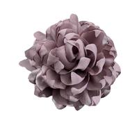 F Fityle Spilla a Forma di Raso con Camelia, per Donne, Fatta a Mano, Grande Spilla da Bavero, Fermaglio per Capelli con Fiori per Cerimonia, Abito da, Viola Chiaro