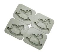 F Fityle Stampo in Silicone per Cioccolatini a Forma di Carosello Perfetto per La Produzione di Aromatiche, Saponette a Candela, a: 4 cavalli