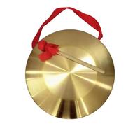 F Fityle Strumento Gong Gong manuale in metallo Strumento educativo per l'apprendimento precoce Multiuso Strumento a percussione tradizionale cinese per, 32 cm