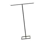 F Fityle Supporto per Nuziale a Forma di T, Struttura per Drappeggi, Supporto Regolabile per con Palloncini per Eventi Festivi, Natale E Annive, Nero Larghezza 80 cm