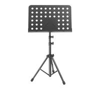 F Fityle Supporto per spartiti musicali, altezza regolabile, portatile, antiscivolo, semplice da installare, pieghevole, per chitarra, ukulele, violino, Nero