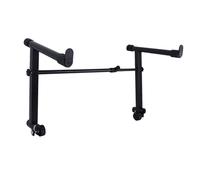 F Fityle Supporto per tastiera di secondo livello Supporto per tastiera Rack portatile universale per pianoforte elettronico regolabile per palco di pratica in