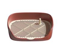 F Fityle Toilette per Cani e Cuccioli, Vassoio Portatile per vasino da addestramento per Gatti, con Protezione per lettiera da Parete, Angolo per Allenatore, Rosso l