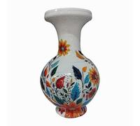 F Fityle Vaso puzzle 3D fai da te, decorazione da tavolo, arte creativa, composizione floreale per scrivania, mobiletto, decorazione per la casa, regalo di, Bianco