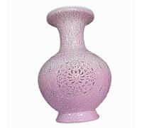 F Fityle Vaso puzzle 3D fai da te, decorazione da tavolo, arte creativa, composizione floreale per scrivania, mobiletto, decorazione per la casa, regalo di, Rosa
