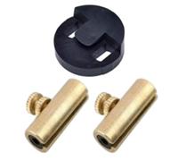 F Fityle Violoncello Wolf Tone Elimina Wolf Tone Mute Soppressore Tubo Robusto metallo Accessori per strumenti per violoncello Golden Elimina Wolf Tone, 2 pezzi