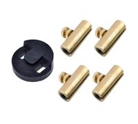 F Fityle Violoncello Wolf Tone Elimina Wolf Tone Mute Soppressore Tubo Robusto metallo Accessori per strumenti per violoncello Golden Elimina Wolf Tone, 4 pezzi