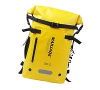 F Fityle Zaino da nuoto da 30 litri, borsa stagna multiscomparto per nautica, kayak, versatile, pieghevole, sommergibile, porta pinne, zaino da giorno, Giallo