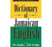 F. G. Cassidy Dictionary of Jamaican English (Tascabile)