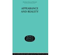 F H Bradley Appearance and Reality (Tascabile)