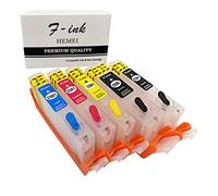 F-INK Cartuccia d'inchiostro vuota ricaricabile di ricambio per stampanti PGI-580XXL CLI-581XXL, compatibile con stampanti Pixma TR7550 TR8550 TS6150 TS6151 TS6250 TS9550 TS9551C TS705 TS6350