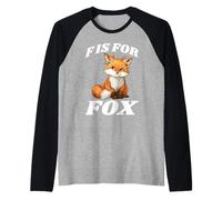 F Is for Fox Insegnante di Lettura dell'asilo elementare - Maglia con Maniche Raglan