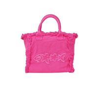 F**K Borsa mare fucsia da donna con bordi sfrangiati e logo UNI