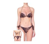 F**K Costume da Bagno Donna Bikini FK23-0735X1 Marrone