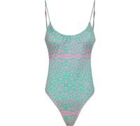 F**K Costume Intero da Donna Marchio, Modello FK24-0403, Realizzato in Sintetico. Verde